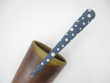 Load image into Gallery viewer, Bluish Gray Minimalist Hair Accessory 130mm Beak Style Upcycled Fabric Clip