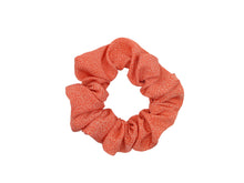 Load image into Gallery viewer, Pink Edo Komon Vintage Silk Kimono Scrunchies, Upcycled Ship from USA