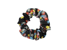 Load image into Gallery viewer, Beautiful Vintage Silk Kimono Scrunchies Black Maple Momiji Ship from USA