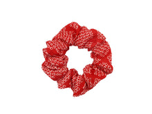 Load image into Gallery viewer, Red Shibori Vintage Kimono Scrunchies, Handmade Ship from USA