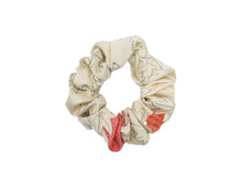 Load image into Gallery viewer, Kimono Scrunchies, Fabric Hair Tie, Ship from USA Pink White Lovely Floral