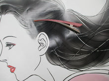 Load image into Gallery viewer, Simple Hair Clip, Ship from USA Silk Kimono Upcycled 130mm Purple