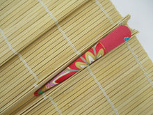Load image into Gallery viewer, Pink Statement Japanese Silk Kimono Fabric Covered Alligator Kimono Hair Clip