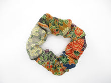 Load image into Gallery viewer, Wabi Sabi Vintage Silk Kimono Scrunchies, Ship from USA Upcycled Gift Idea