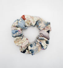 Load image into Gallery viewer, Vintage Silk Kimono Scrunchie Upcycled Eco Friendly Gift Idea