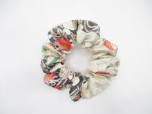 Load image into Gallery viewer, Elegant Floral Kimono Silk Scrunchies, Japanese Fabric