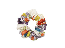 Load image into Gallery viewer, Vintage Silk Kimono Scrunchies, Japanese Hair Tie Colorful Floral