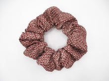 Load image into Gallery viewer, Brown Shibori Kimono Scrunchies, Ship from USA Japanese Gift Idea