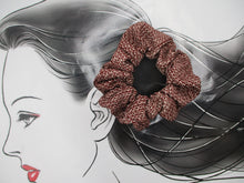 Load image into Gallery viewer, Brown Shibori Kimono Scrunchies, Ship from USA Japanese Gift Idea