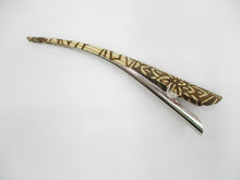 Load image into Gallery viewer, Kimono Long Minimalist Hair Accessory, Hair Slide Brown