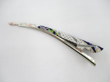 Load image into Gallery viewer, Floral Elegant Japanese Kimono Fabric Alligator Hair Clip Ship from USA