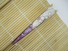 Load image into Gallery viewer, Pink Purple Blue Vintage Silk Kimono Silk Kimono Hair Clip, Ship from USA