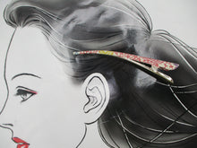 Load image into Gallery viewer, Kimono Hair Sticks, Long Alligator Clip, 130mm