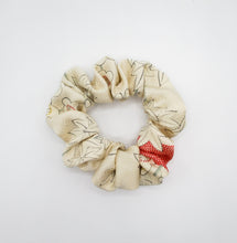 Load image into Gallery viewer, Kimono Scrunchies, Fabric Hair Tie, Ship from USA Pink White Lovely Floral