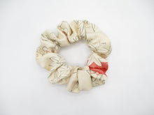 Load image into Gallery viewer, Kimono Scrunchies, Fabric Hair Tie, Ship from USA Pink White Lovely Floral