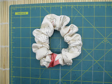 Load image into Gallery viewer, Kimono Scrunchies, Fabric Hair Tie, Ship from USA Pink White Lovely Floral
