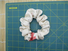 Load image into Gallery viewer, Kimono Scrunchies, Fabric Hair Tie, Ship from USA Pink White Lovely Floral