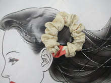 Load image into Gallery viewer, Kimono Scrunchies, Fabric Hair Tie, Ship from USA Pink White Lovely Floral