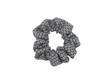 Load image into Gallery viewer, Vintage Upcycled Silk Kimono Scrunchies, Ship from USA Black Kazaguruma
