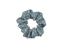 Load image into Gallery viewer, Light Blue Silk Kimono Scrunchies Japanese Fabric Handmade