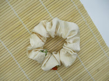 Load image into Gallery viewer, Elegant Floral Kimono Silk Scrunchies, Japanese Fabric