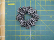 Load image into Gallery viewer, Unisex Black Silk Upcycled Kimono Scrunchies, Ship from USA