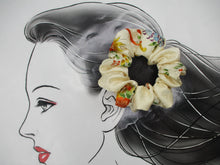 Load image into Gallery viewer, Elegant Floral Kimono Silk Scrunchies, Japanese Fabric