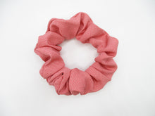 Load image into Gallery viewer, Pink Edo Komon Kimono Scrunchy, Japanese Vintage Fabric Hair Tie