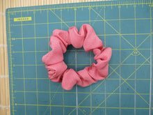 Load image into Gallery viewer, Pink Edo Komon Kimono Scrunchy, Japanese Vintage Fabric Hair Tie