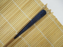 Load image into Gallery viewer, Blue Katazome Japanese Vintage Silk Simple Kimono Hair Clip