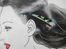 Load image into Gallery viewer, Hair Claw, Japanese Eco Friendly Silk Recycled Kimono Covered Hair Clip