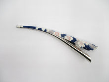 Load image into Gallery viewer, Pink Purple Blue Vintage Silk Kimono Silk Kimono Hair Clip, Ship from USA