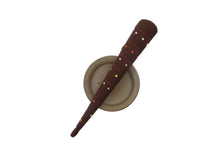 Load image into Gallery viewer, Minimalist Long Metal Kimono Hair Clip, Ship from USA, Upcycled Silk Fabric