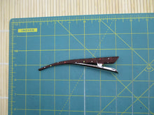 Load image into Gallery viewer, Minimalist Long Metal Kimono Hair Clip, Ship from USA, Upcycled Silk Fabric