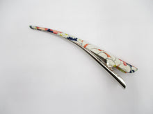 Load image into Gallery viewer, Japanese Traditional Pattern Silk Kimono Big Hair Clip, Japanese Floral