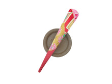 Load image into Gallery viewer, Pink Statement Japanese Silk Kimono Fabric Covered Alligator Kimono Hair Clip