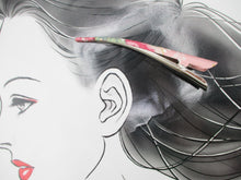Load image into Gallery viewer, Silk Kimono Big Hair Clip, 130mm Lovely Pink Hair Claw