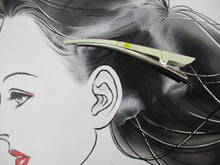 Load image into Gallery viewer, Light Yellow Kimono Clip, Kawaii Minimalist Hair Stick 130mm Metal