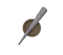 Load image into Gallery viewer, Purple Shibori Long Metal Hair Clip, Eco Friendly Japanese Gift, Ship from USA