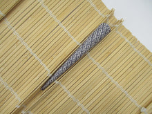 Load image into Gallery viewer, Purple Shibori Long Metal Hair Clip, Eco Friendly Japanese Gift, Ship from USA