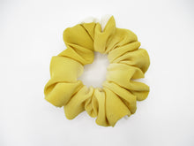 Load image into Gallery viewer, Yellow Hakkake Upcycled Vintage Silk Kimono Scrunchie Ship from USA