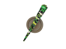 Load image into Gallery viewer, Green X Black Minimalist Silk Kimono Hair Clip Ship from USA 130mm, 5 1/8 inches