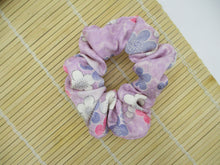 Load image into Gallery viewer, Silk Kimono Fabric, Japanese Vintage Fabric Scrunchy Ship from USA