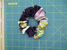 Load image into Gallery viewer, Vintage Silk Kimono Fabric Scrunchies, Japanese Hair Tie Statement