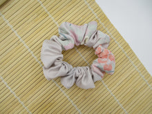 Load image into Gallery viewer, Light Pink Silk Kimono Simple Scrunchies, Upcycle Handmade