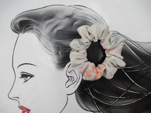 Load image into Gallery viewer, Light Pink Silk Kimono Simple Scrunchies, Upcycle Handmade