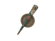 Load image into Gallery viewer, Statement Kimono Clip, Gray Minimalist Hair Stick 130mm Metal