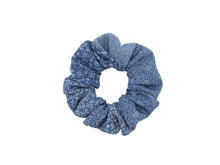 Load image into Gallery viewer, Vintage Silk Kimono Scrunchies, Ship from USA Eco Friendly Gift Blue