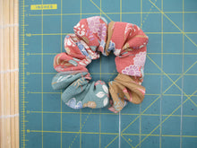 Load image into Gallery viewer, Beautiful Cihrimen Silk Kimono Scrunchies Eco Friendly Kawaii Pastel