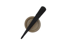 Load image into Gallery viewer, Solid Minimalist Simple Black Kimono Fabric Metal Long Hair Clip